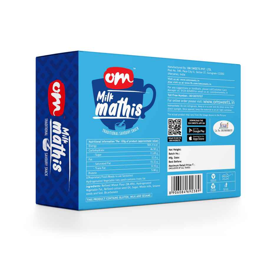 OM Sweets & Snacks Milk Mathis