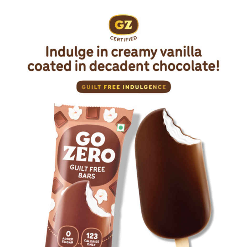 Go Zero Vanilla Chocobar Guilt Free Ice CreamBar