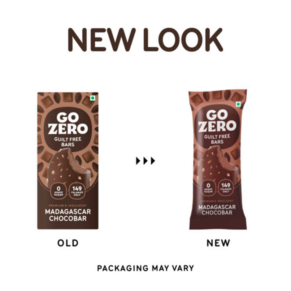 Go Zero Madagascar Chocolate Low Calorie Guilt Free Ice Cream Bar Combo