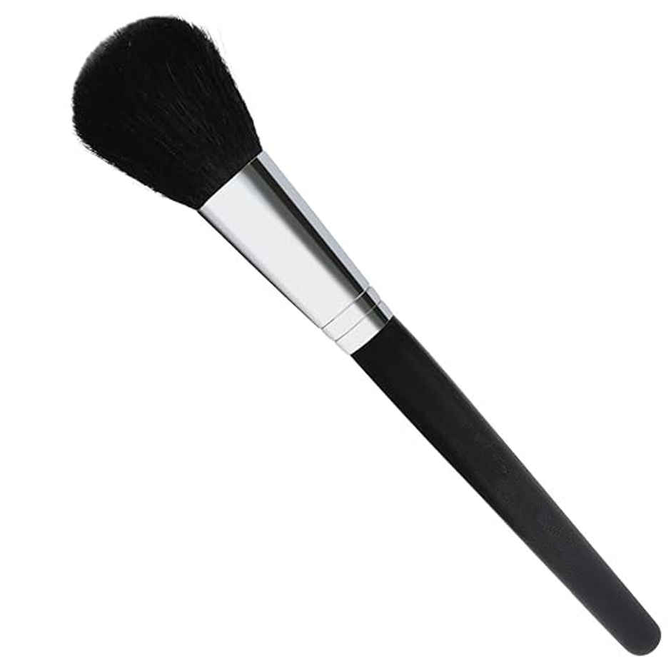 Bronson Professional Blush Brush With Black Handle and Dense Bristles For Makeup Application