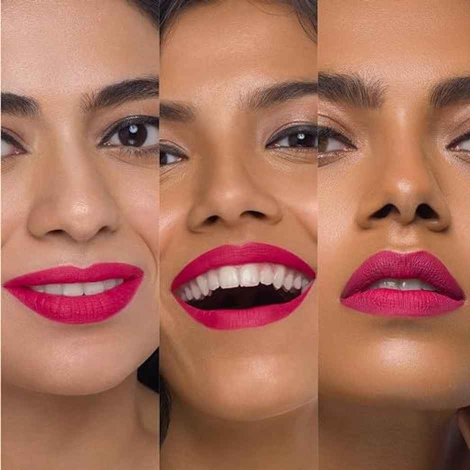 SUGAR Cosmetics Matte Attack Transferproof Lipstick - 01 Boldplay (Cardinal Pink)