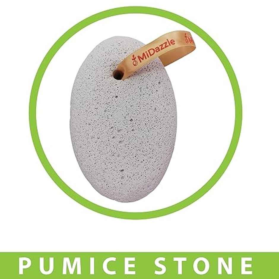 Midazzle Oval Pumice Stone - White, Large |MIPS5105