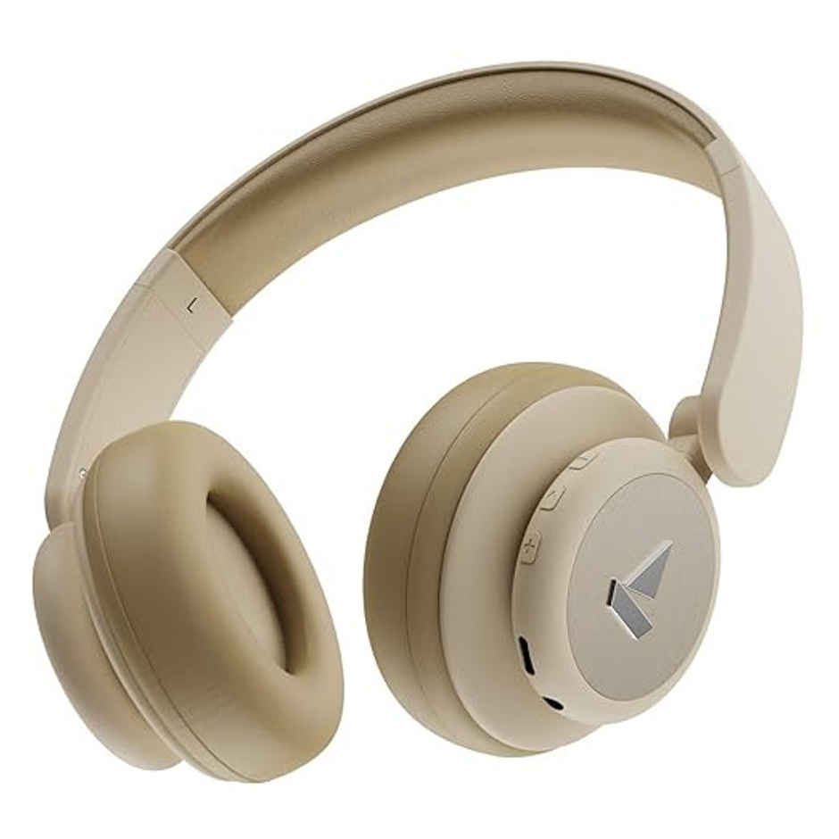 boAt Rockerz 450 Pro Bluetooth Wireless On Ear Headphones Mic with 70 Hours Battery Hazel Beige