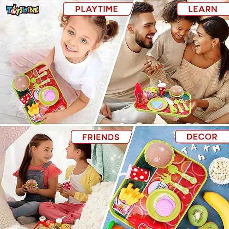 Toyshine Pretend Fast Food Play Set for Kids | Assorted