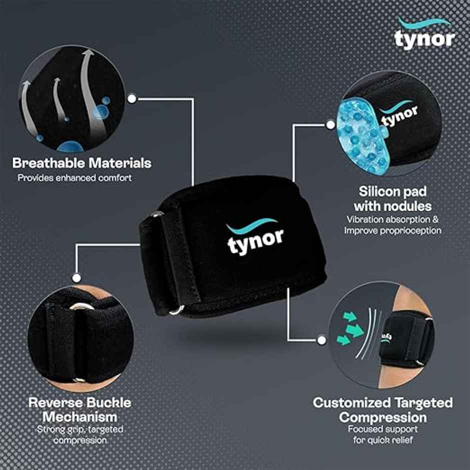 Tynor Tennis Elbow Support Black S