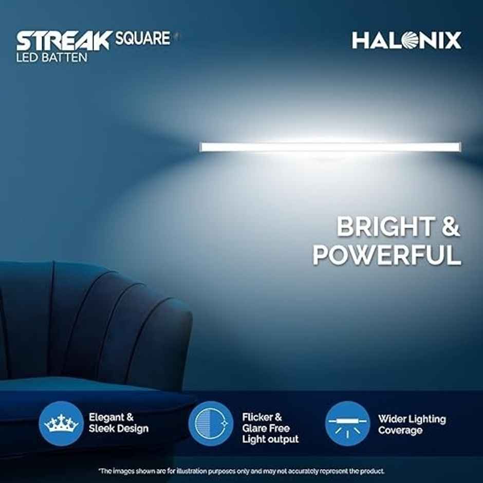 Halonix 20W 4 Ft Tube, Cool White Led Tubelight Batten