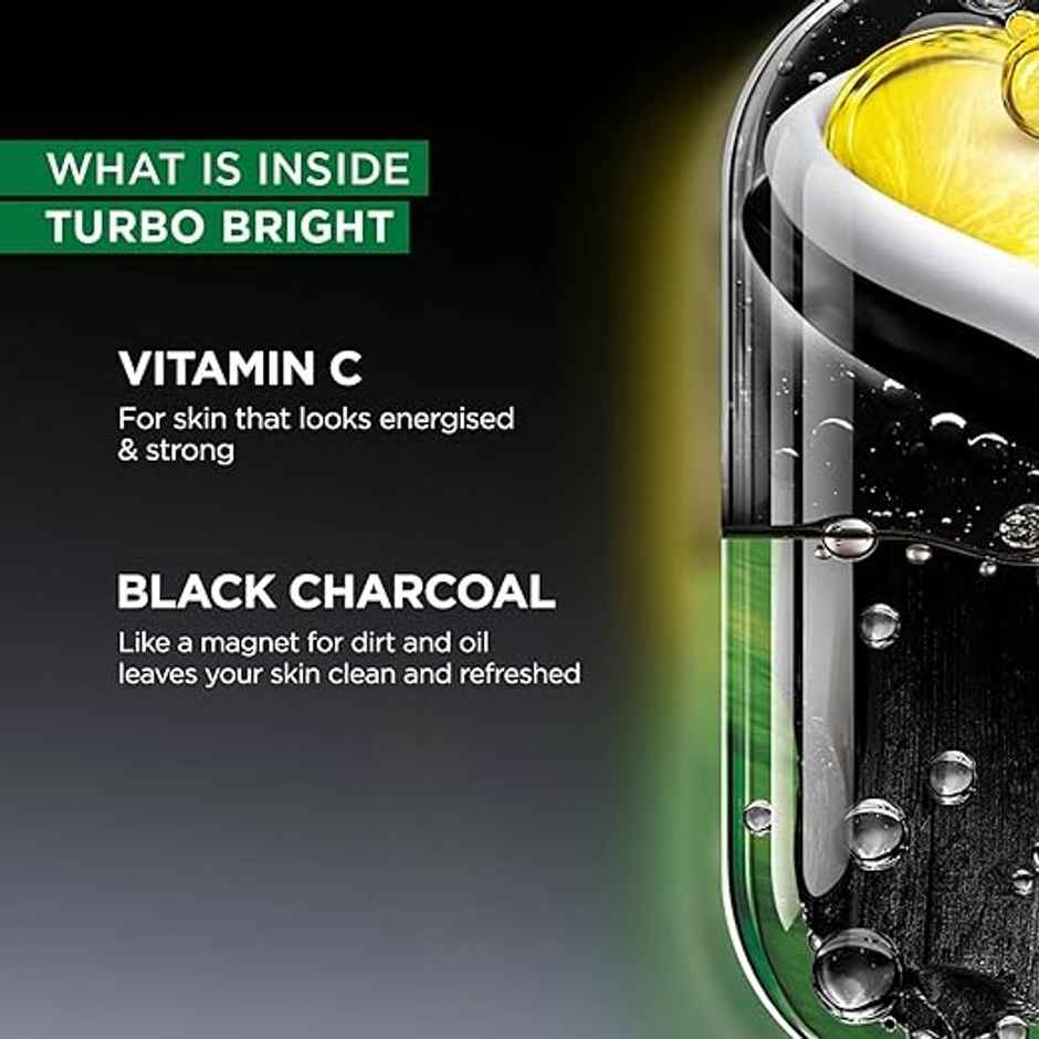Garnier Men Turbo Bright Anti-Pollution Double Action Face Wash