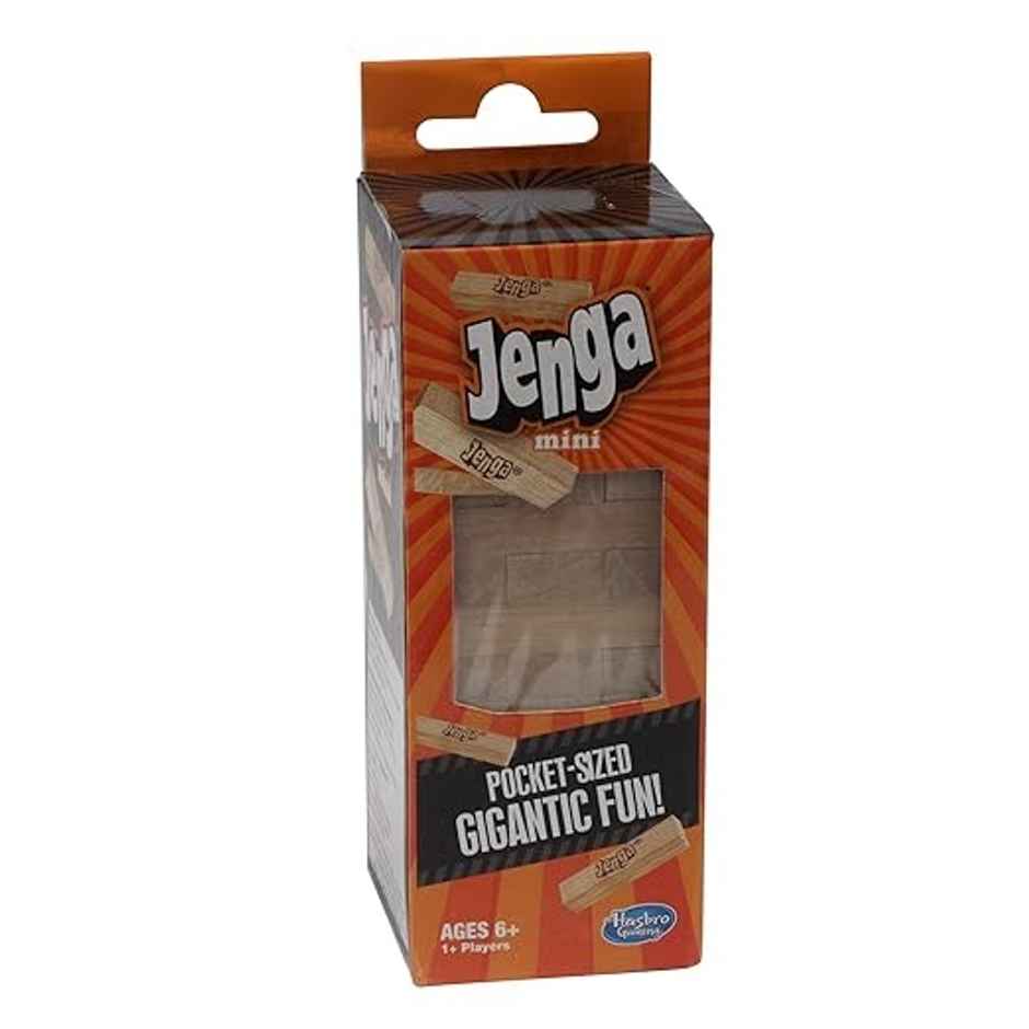 Hasbro Gaming Jenga Mini Pocket Size Classic Stacking Game