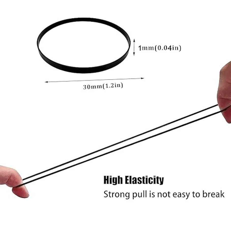 Bronson Professional Rubber Band Soft & Smooth Basic Everyday Wear Thin Elastics Stretchy Hair Tie