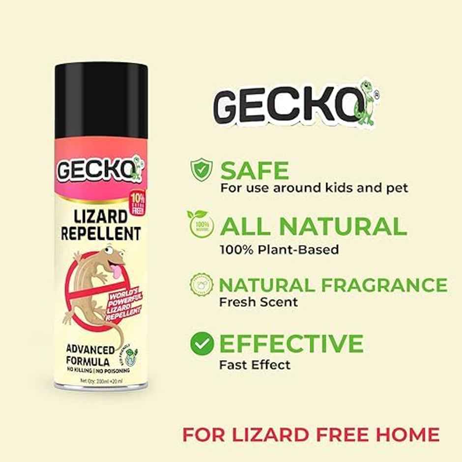 Gecko Aerosol Based Herbal Lizard Repellent Spray