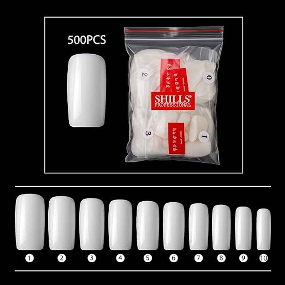 Shills Professional PKT Full Cover Nail Tips | Natural