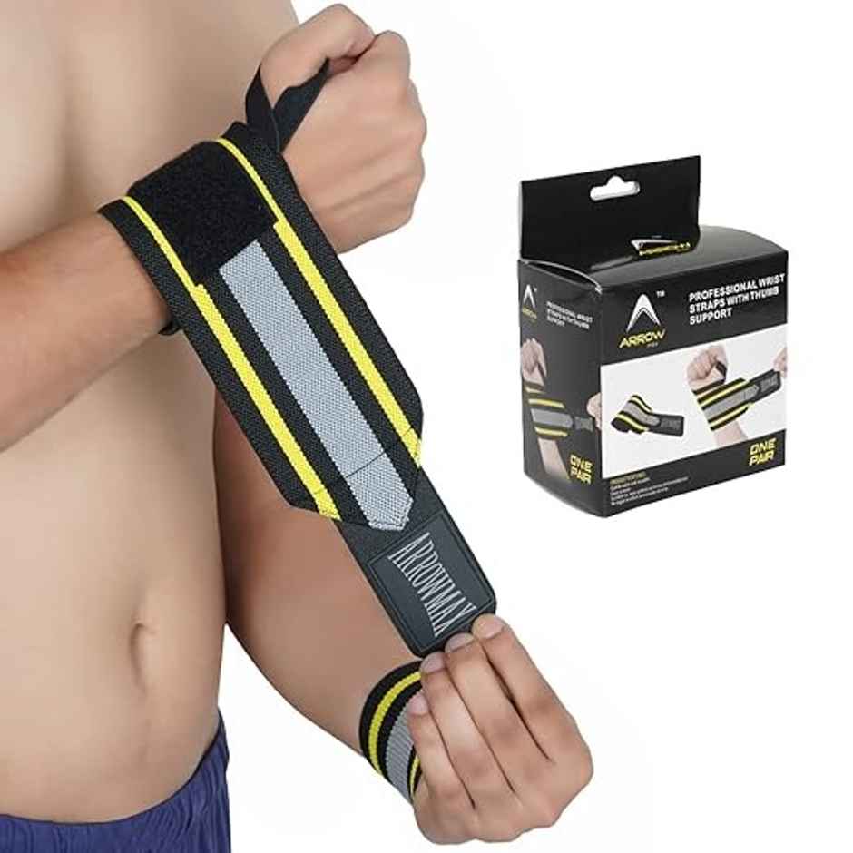 Arrowmax Gym Wrist Support With Thumb Loop Strap