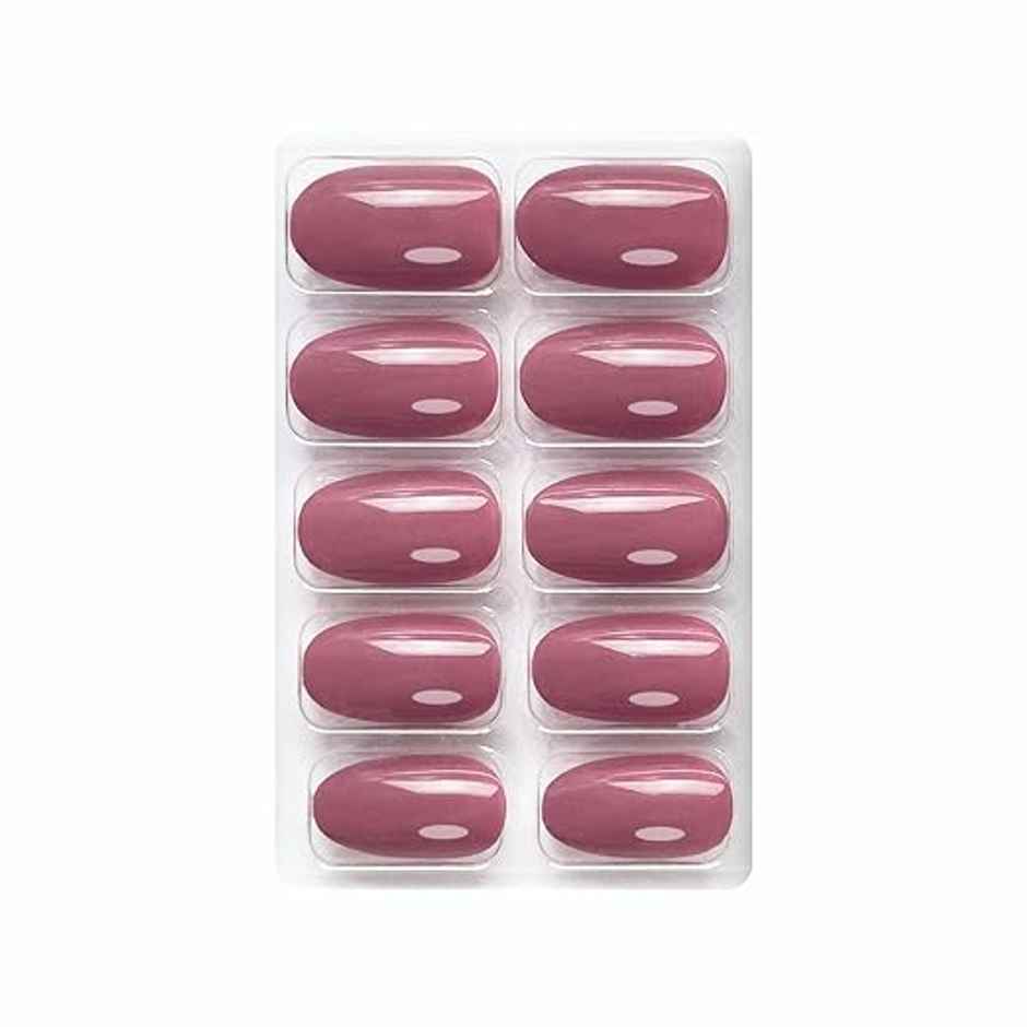 Shills Professional Reusable Oval Press On Nails | Pink | SPN-524