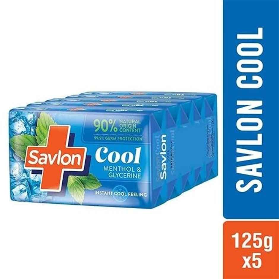 Savlon Cool Menthol Bathing Soap Bar | Value Pack | For Women & Men