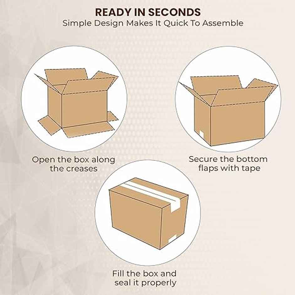 Robustt Ply Cardboard Boxes for Packaging | Brown - 11 x 6 x 5 in