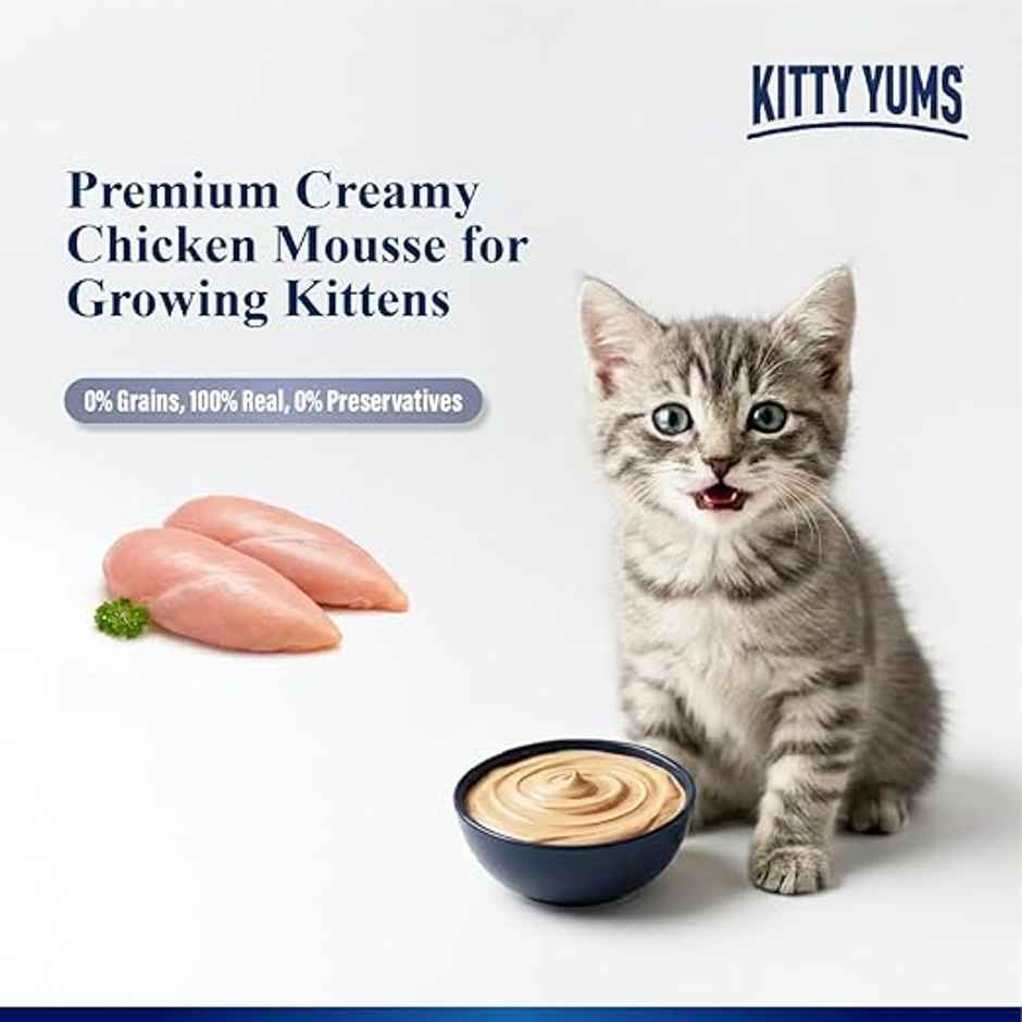 Kitty Yums Chicken Mousse Kitten Wet Cat Food
