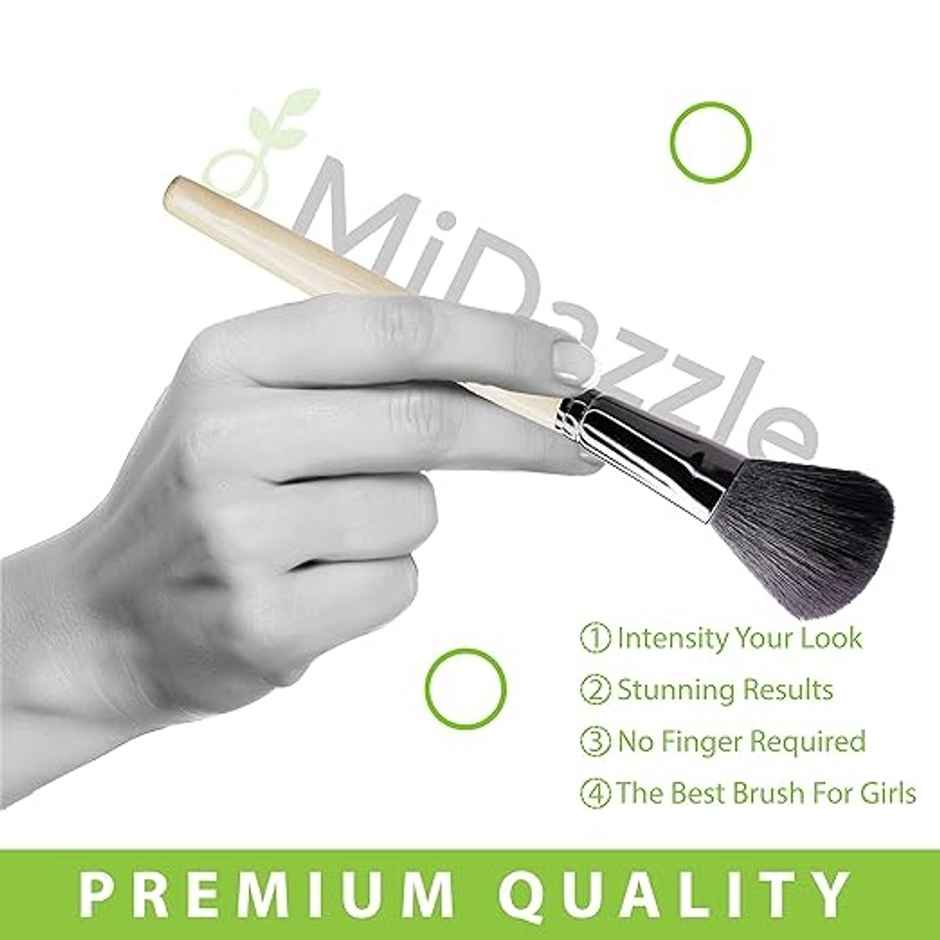 Midazzle Premium Wooden Powder Makeup Brush | MIMB1112