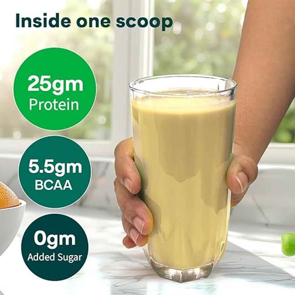 Oziva Bioactive Plant Protein Powder , 25g Protein | 5.5g BCAA | Sugar Free - Malabar Vanilla