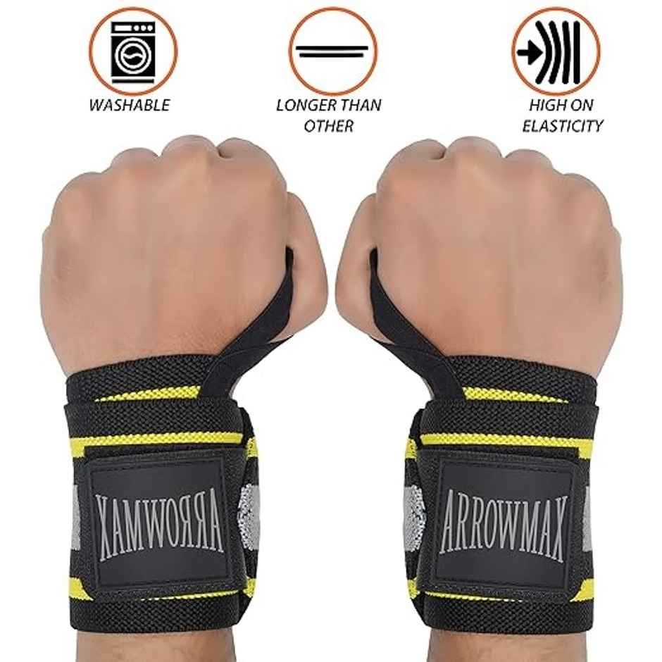 Arrowmax Gym Wrist Support With Thumb Loop Strap
