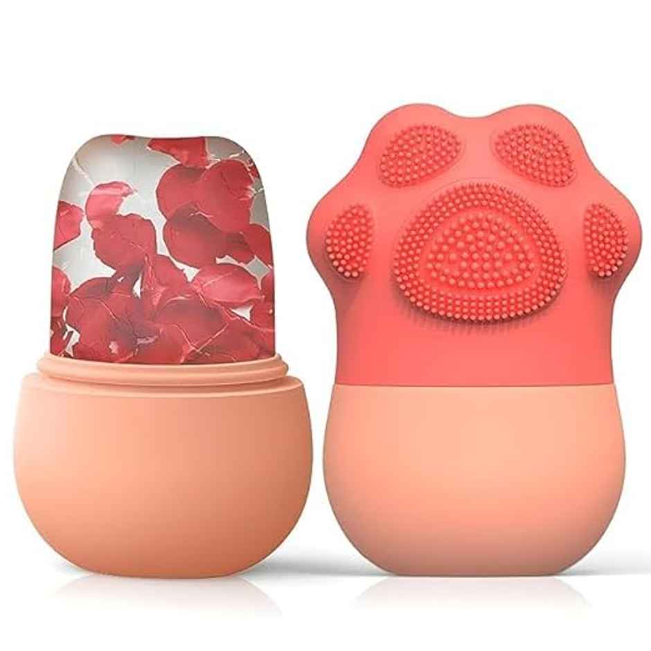 Beautiliss Ice Roller Face Tool | Silicone Scrubber | For Puffiness, Skin Firming, Pore Cleansing & Glow