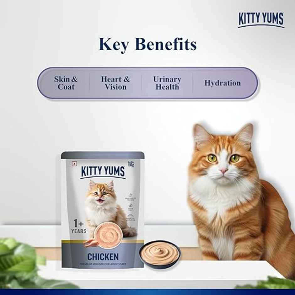 Kitty Yums Chicken Mousse Adult Cat Wet Food