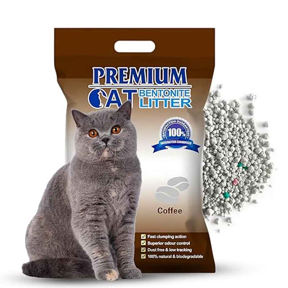 Pets Empire Natural Scoopable Bentonite Ball Cat litter Coffee Scent Combo