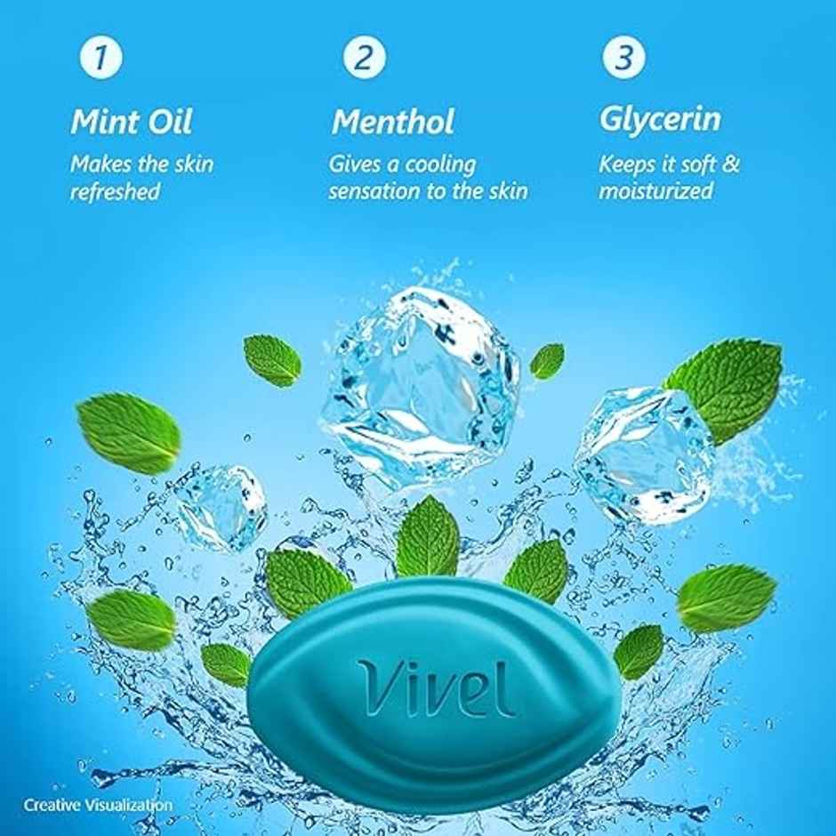 Vivel Cool Mint, Soft Fresh Skin Soap
