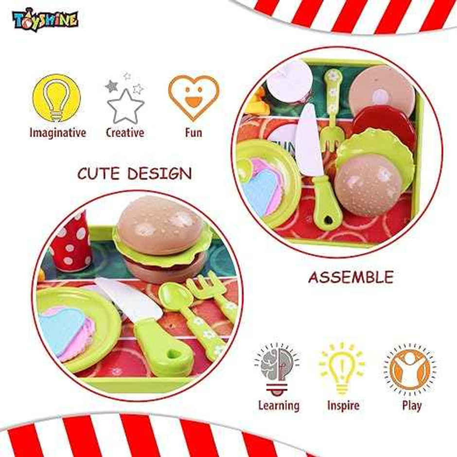 Toyshine Pretend Fast Food Play Set for Kids | Assorted