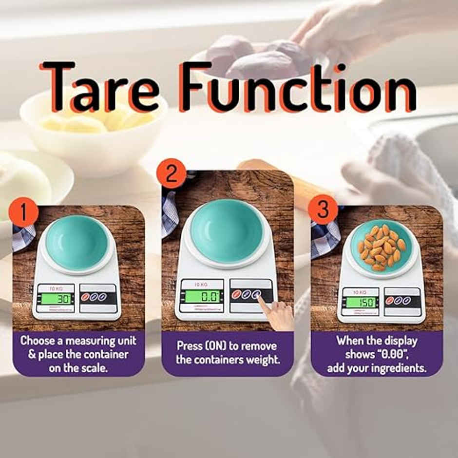 Atom Kitchen Weighing Digital Scale with LCD Display