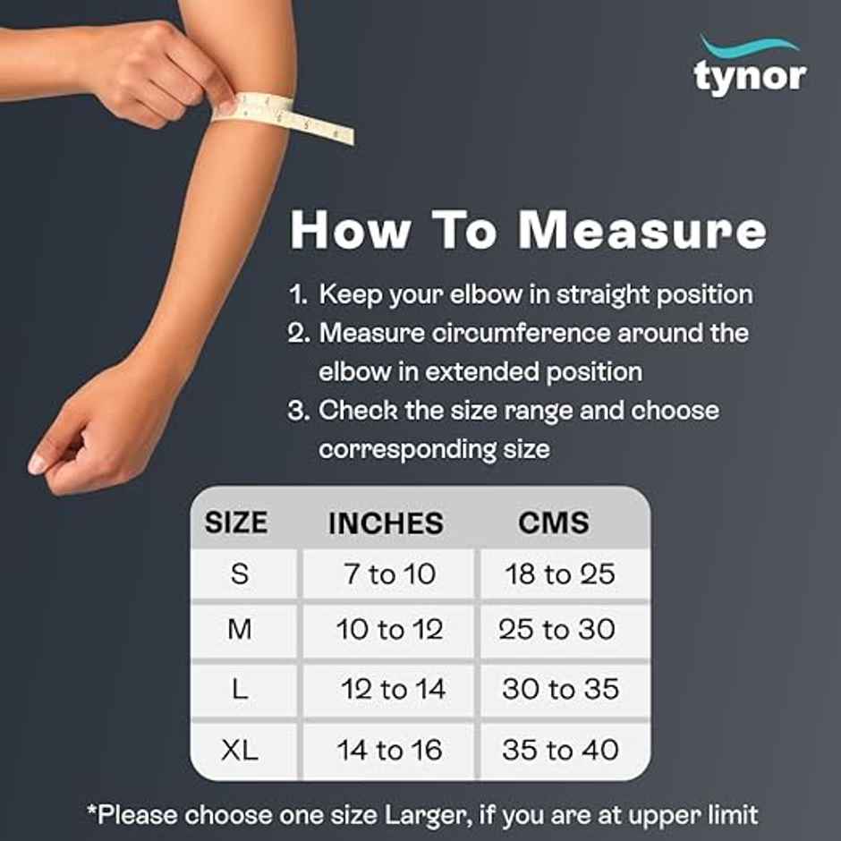 Tynor Tennis Elbow Support Black S