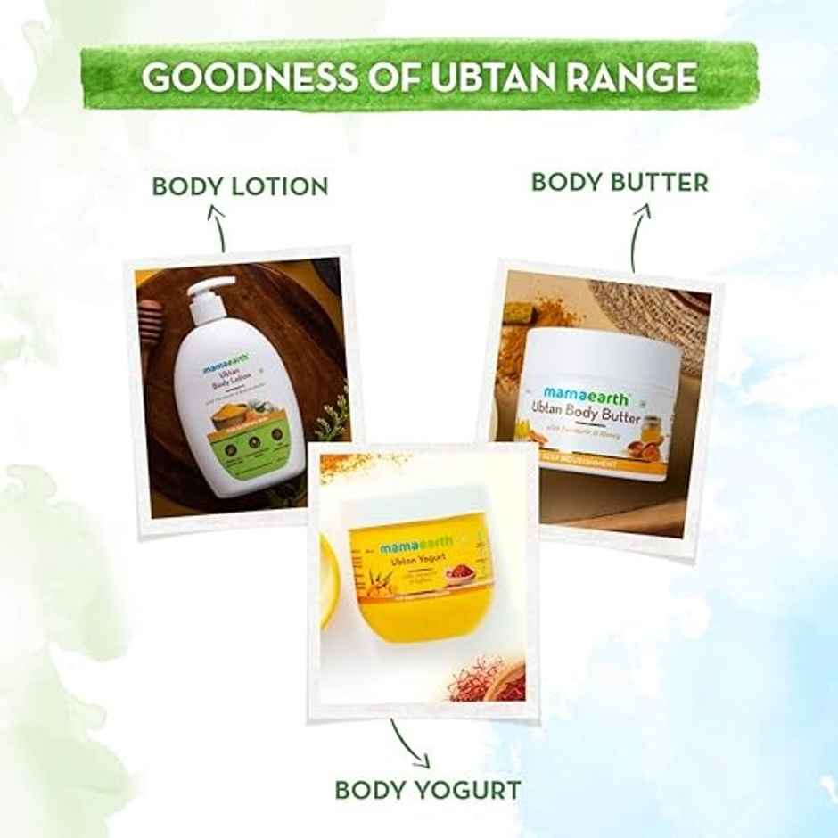 Mamaearth Ubtan Body Wash With Turmeric & Saffron Shower Gel for Glowing Skin