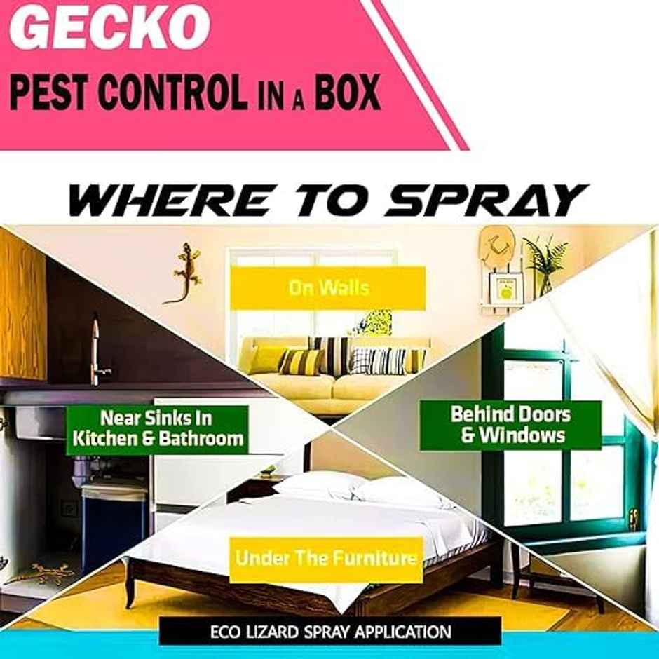 Gecko Aerosol Based Herbal Lizard Repellent Spray