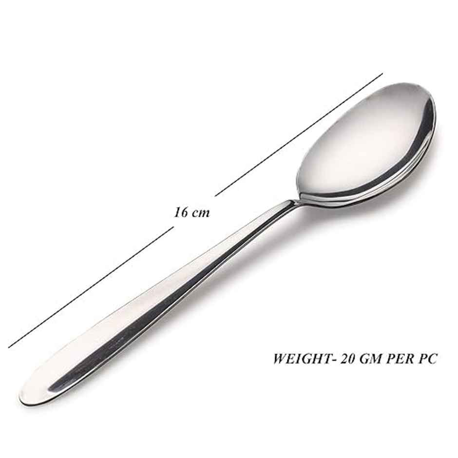 Jensons Stainless Steel Dinner Spoon Set | Food Grade Dining Spoons | Mirror Finish Cutlery