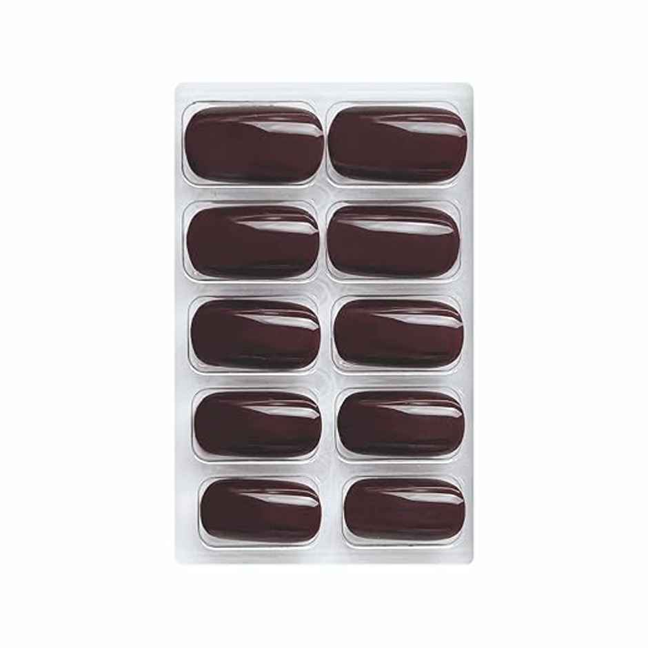 Shills Professional Reusable Square Press On Nails | Brown | SPN-557