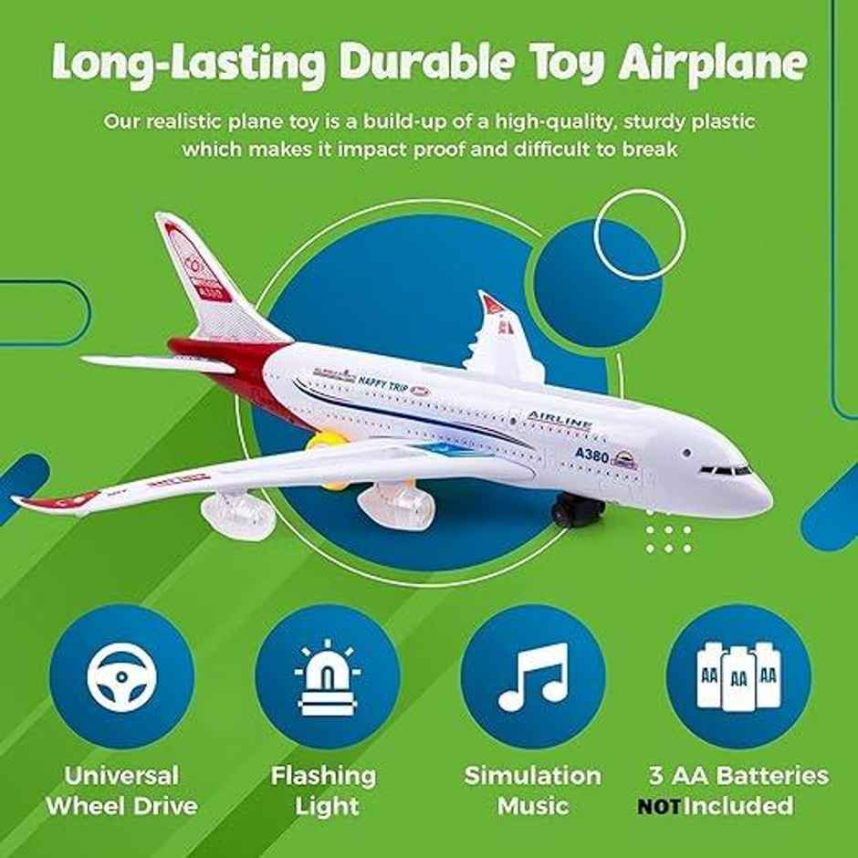 Toyshine A380 Airplane Toy for Kids | Fun & Educational for Boys & Girls Ages 3-12