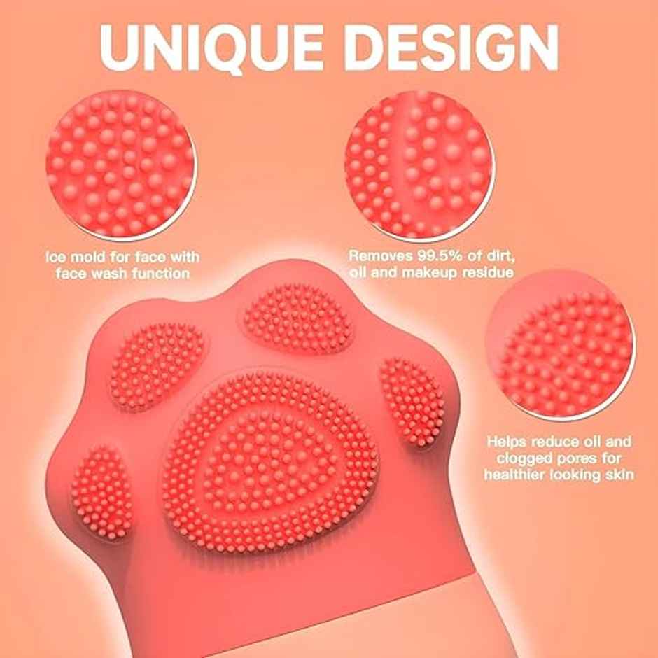 Beautiliss Ice Roller Face Tool | Silicone Scrubber | For Puffiness, Skin Firming, Pore Cleansing & Glow