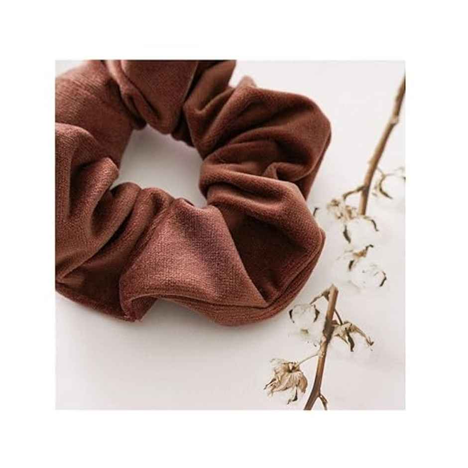Bronson Professional Hair Scrunchies, Hair Bands Satin, Velvet, Chiffon, Cotton | | Mix Colour