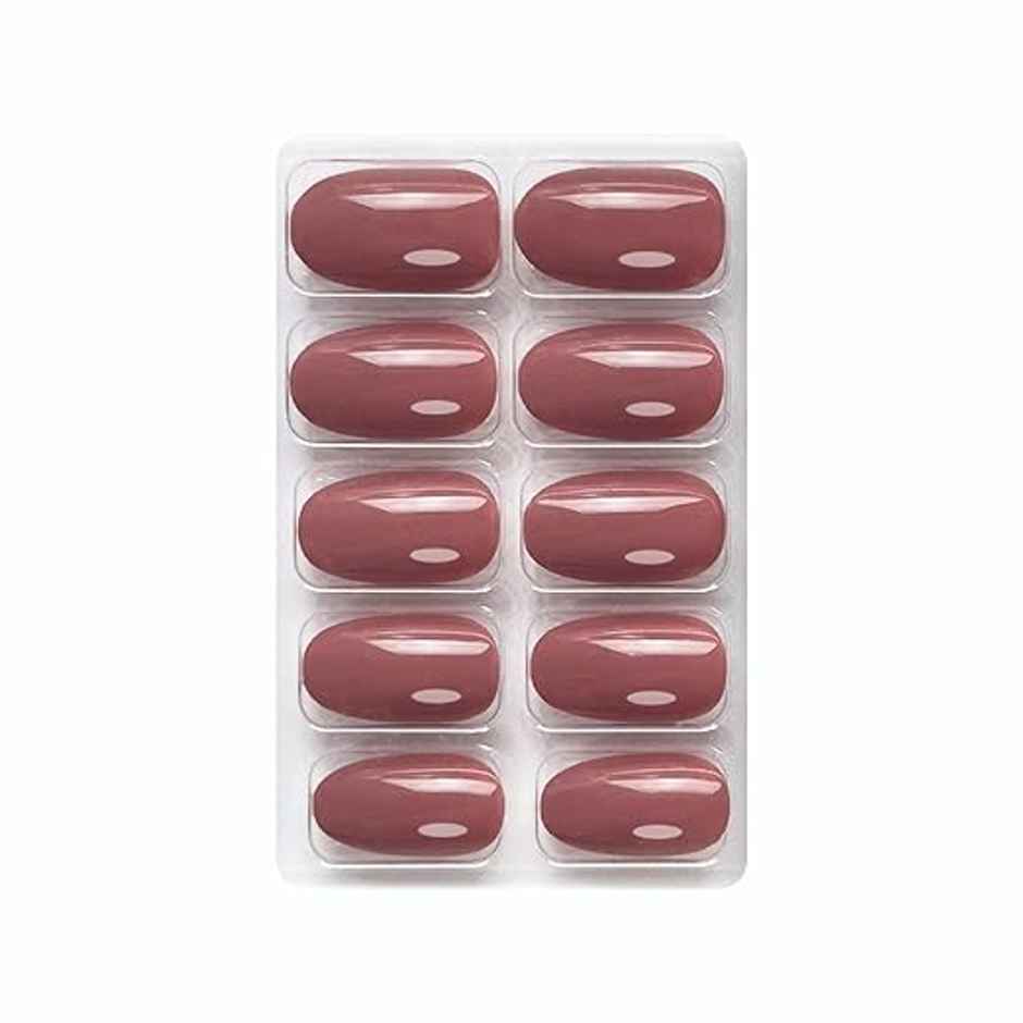 Shills Professional Reusable Oval Press On Nails | Pink | SPN-503