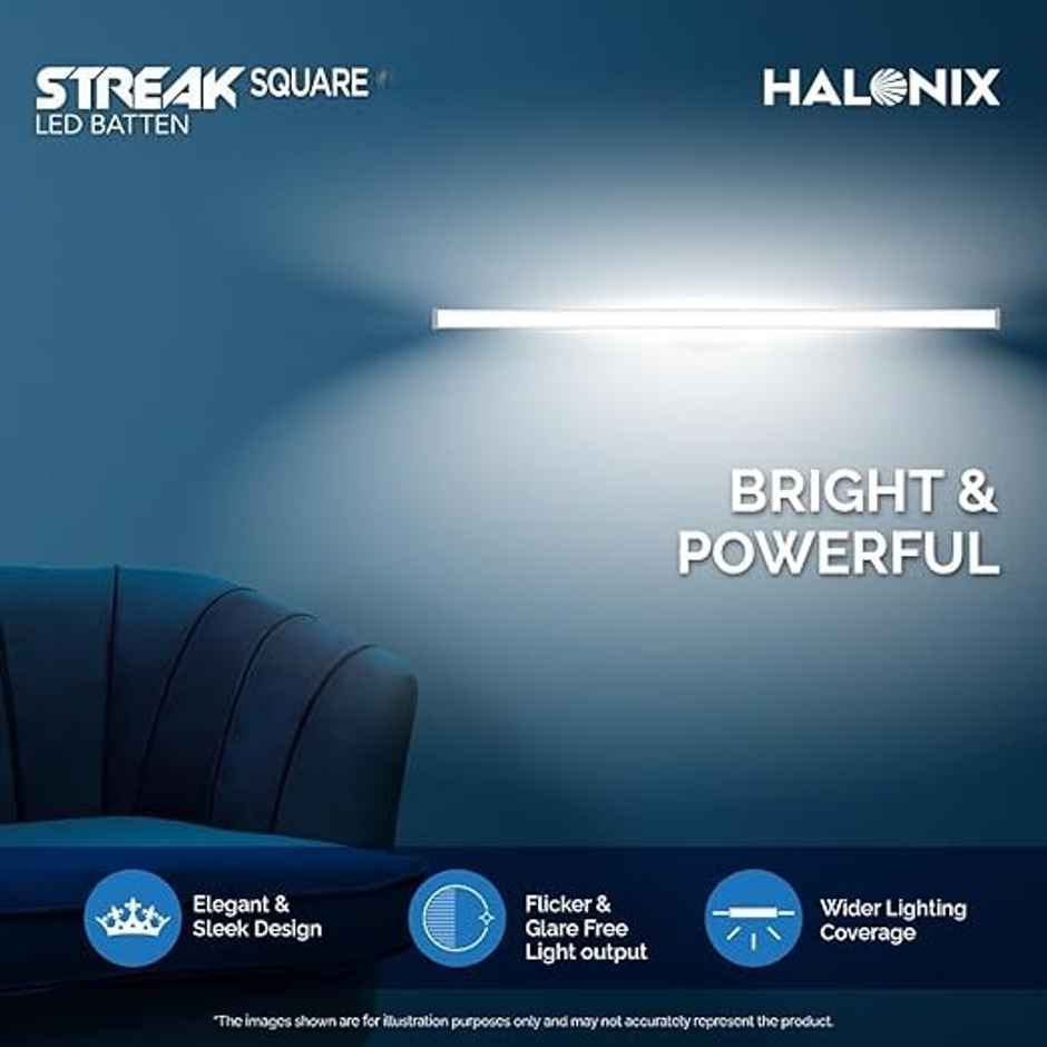 Halonix 20W 4 Ft Tube, Cool White Led Tubelight Batten
