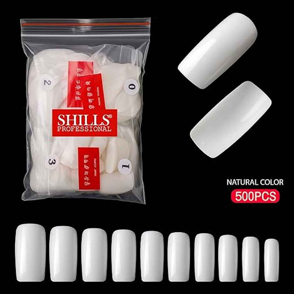 Shills Professional PKT Full Cover Nail Tips | Natural