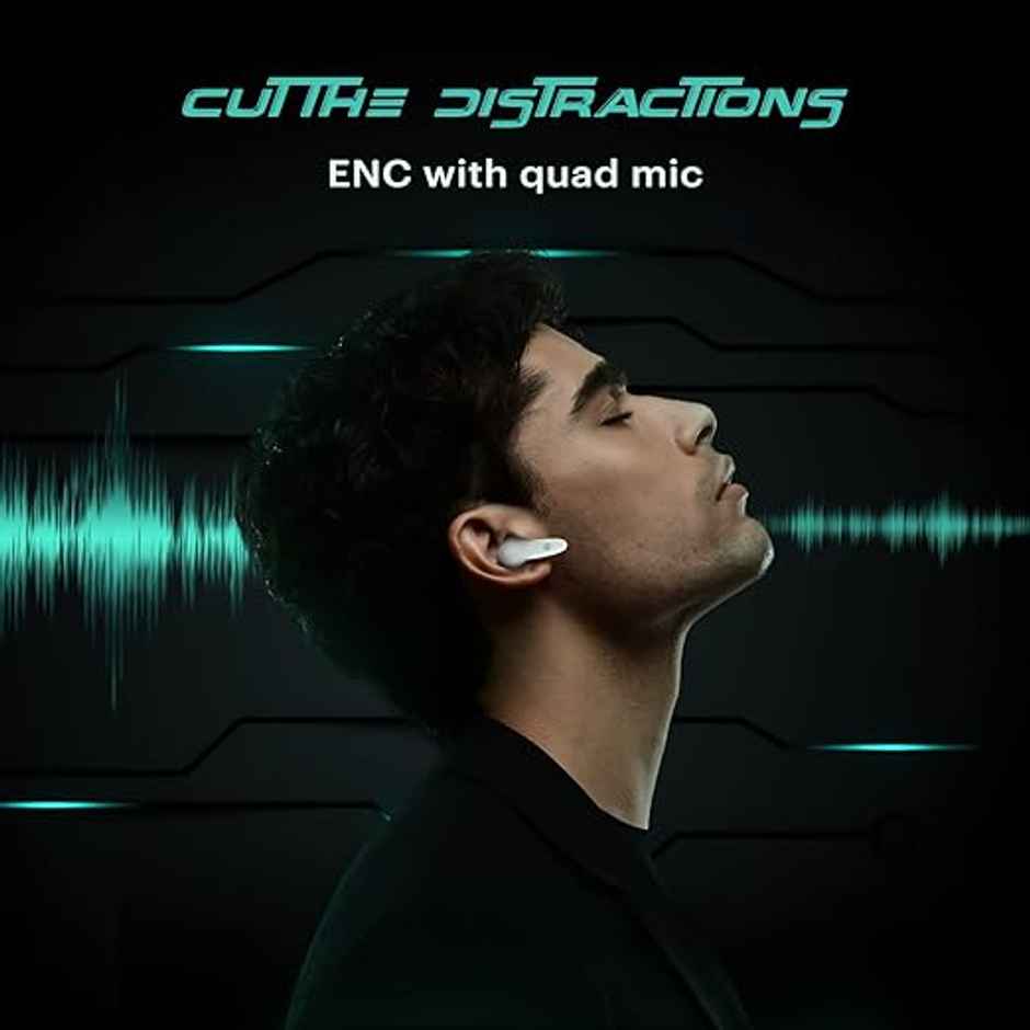 Noise Buds VS402 Bluetooth Headset (Neon White)