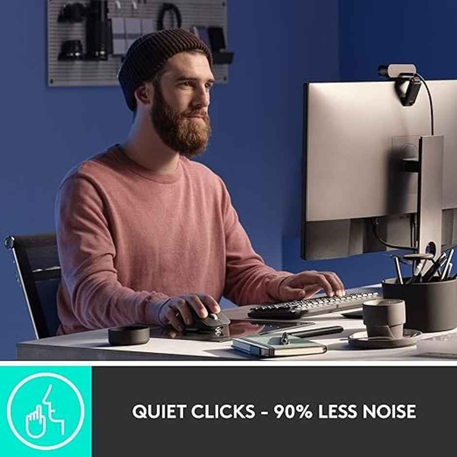 Logitech Mx Master 3S - Wireless Performance Mouse Ergo 8K Dpi Usb-C Graphite