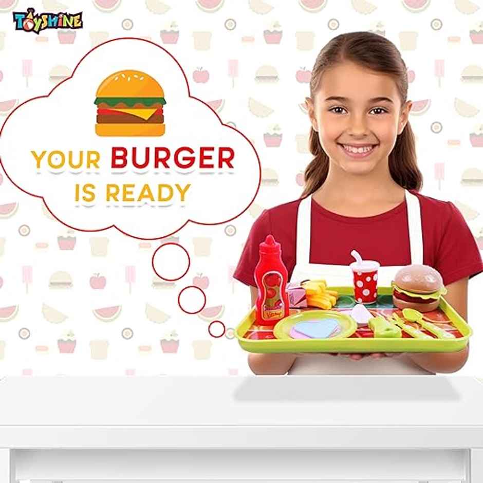 Toyshine Pretend Fast Food Play Set for Kids, Model B - Assorted