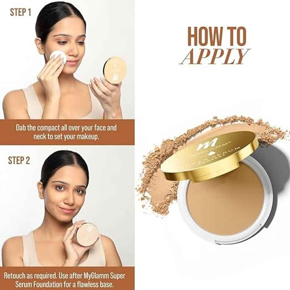 MyGlamm Super Serum Compact -102W Beige