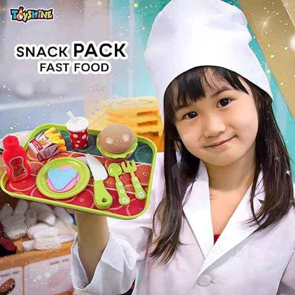 Toyshine Pretend Fast Food Play Set for Kids | Assorted