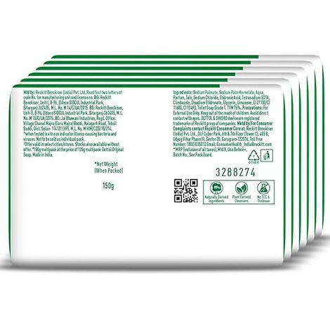 Dettol Original Bathing Soap Bar with 12hr Protective Shield