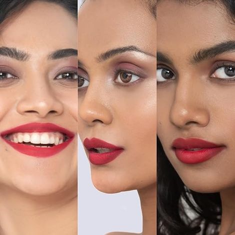 SUGAR Cosmetics Matte Attack Transferproof Lipstick - 17 Grateful Red (Bluish Red/Cool-toned Red)