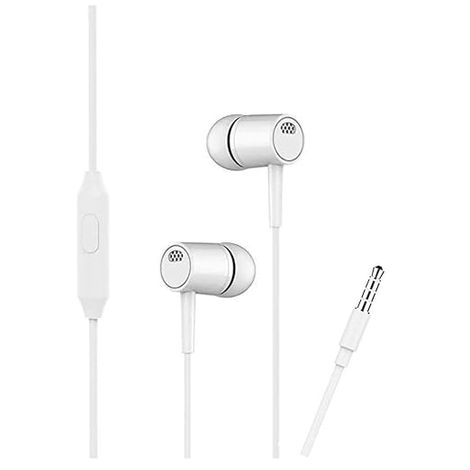 basics IND Wired earphone With Mic | White