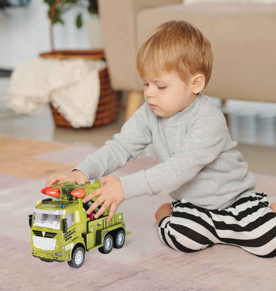 Itoys Friction Missile Truck - PVC (Colour May Vary)