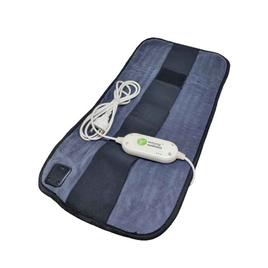 Sahyog Wellness Velvet Orthopaedic Pain Reliever Electric Heating Pad XXL Size Grey